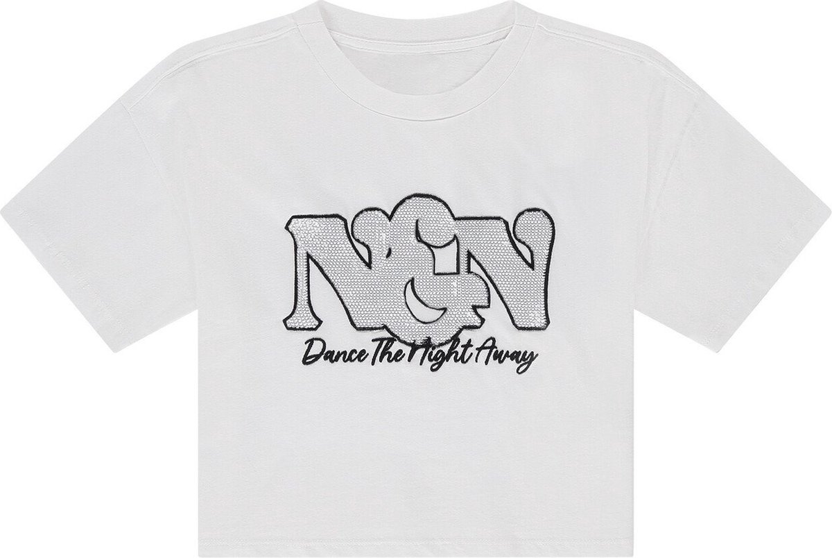 Nik&Nik Meisjes t-shirt - Dance - Off wit