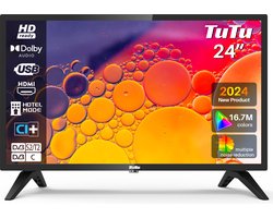 TuTu TUB24F1DN 24 inch HD LED TV HDMI,USB, CI+ Triple Tuner met DVB-T/T2/C/S/S2
