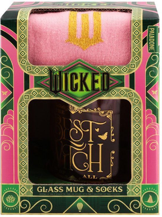 Paladone Wicked Giftset - Coffret cadeau tasse et Bas