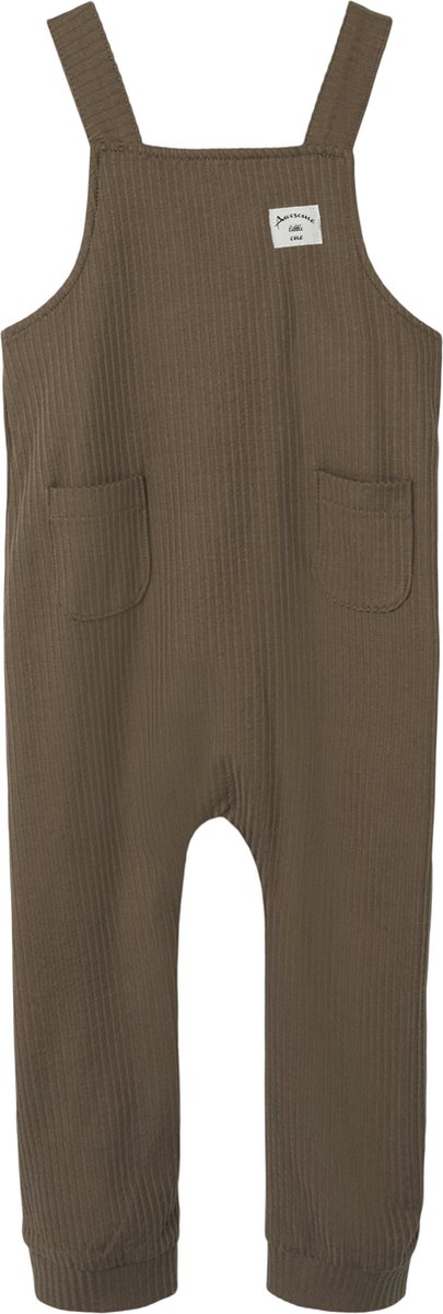 Name-It - Salopette - Tuinbroek - Bungee - Cord - Brown - Maat 68
