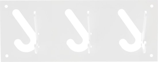 Gispen 1x3 - Kapstok - Wit - 30 cm breed