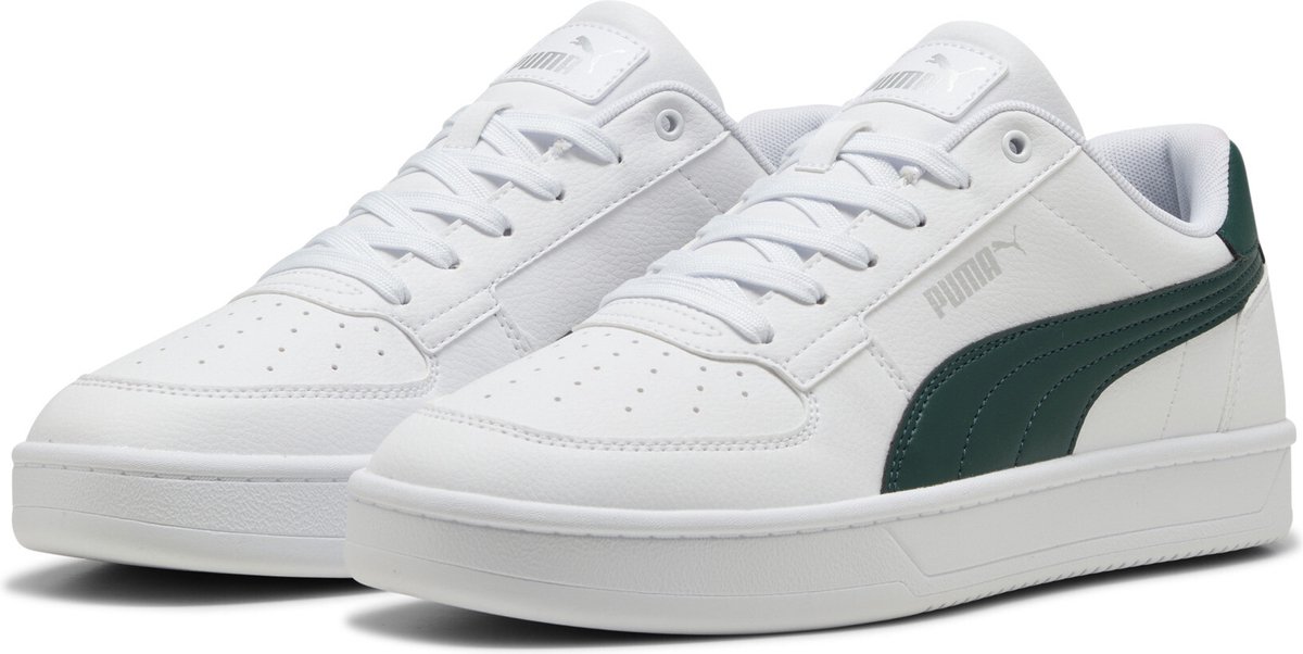 PUMA White-Dark Myrtle-PUMA Silver