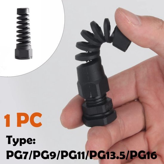 Kabelwartel met trekontlasting - Maat: PG13.5 Diameter: 4 mm Materiaal
