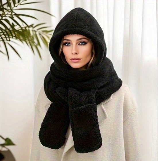 Écharpe D'hiver Unisexe Réglable – Col Thermique En Peluche