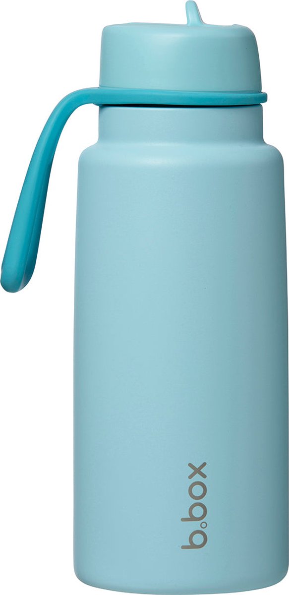 b.box Thermos-Drinkfles en Waterfles met Fliptop 1 Liter | Drielaags Isolerend Roestvrij Staal | Houdt Drankjes tot 46 uur Koud | 1 l