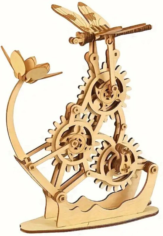 Bovista Kit de Construction Bois - Enfants - Adultes - Kits de Construction Adultes - Bateau - Puzzle en Bois - 3D - Libellule