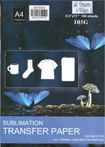 100 A4 vellen Premium sublimatiepapier | Sublimatie Printer papier