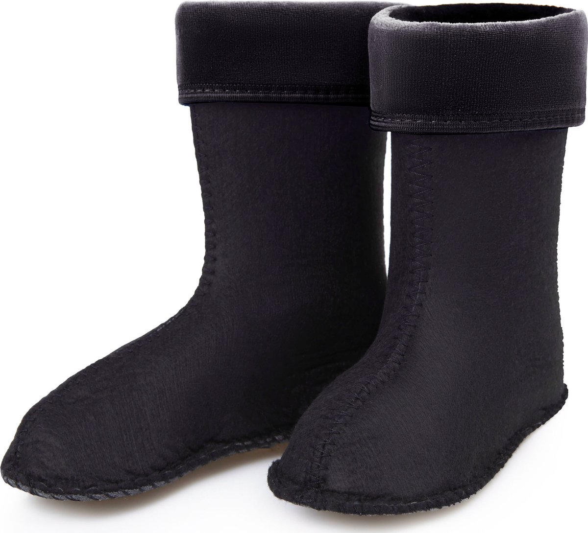 Ladeheid Sokken voor Regenlaarzen Modell LA-KL-EVA-Kids en KL050 – Fleecesokken – 30 – Zwart - LA-KL-045