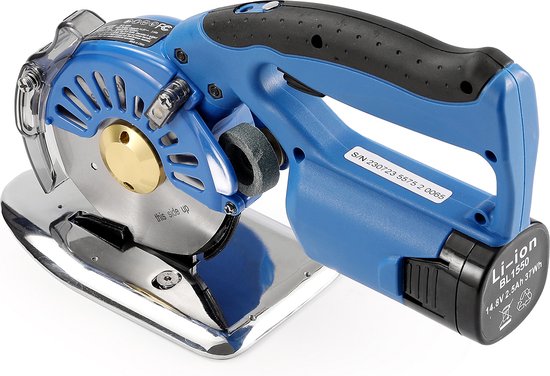 VEVOR Draagbare Stoffensnijder 150 W, Elektrische Industriële Stoffensnijder, Bladgrootte: 100 mm, Maximale Snijdikte: 27 mm, Draadloze Stoffen Schaar Gemaakt van Gelegeerd Staal, Ideaal voor Stoffen, Stoffen enz. van Vevor — afbeelding 2