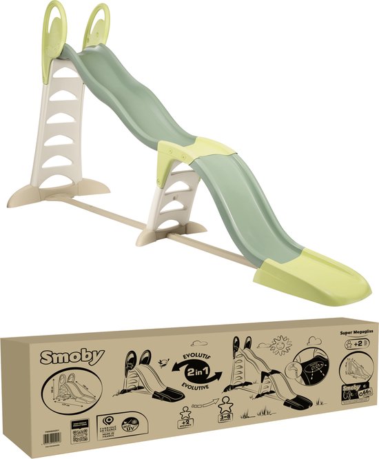 Smoby - Smoby Life - Glijbaan super Megagliss - Peuter - voor buiten - met wateraansluiting - vanaf 2 jaar