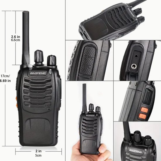 Baofeng TH-888S Two Way Radio - Portofoon 2 stuks - Oplaadbaar | bol