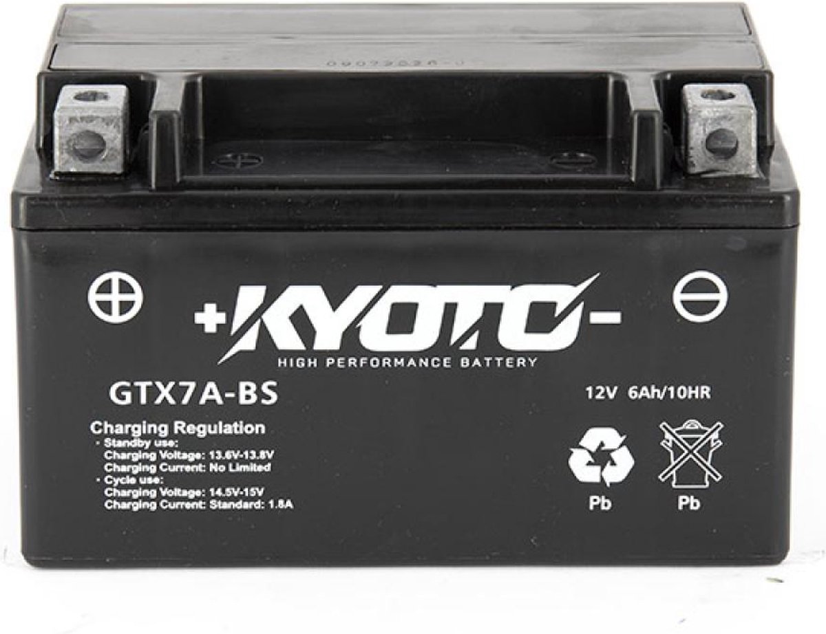 Batterie SLA Kyoto pour Scooter Sym 50 Mio 2005 à 2018 YTX7A-BS SLA / 12V 6Ah Neuf – foto 2