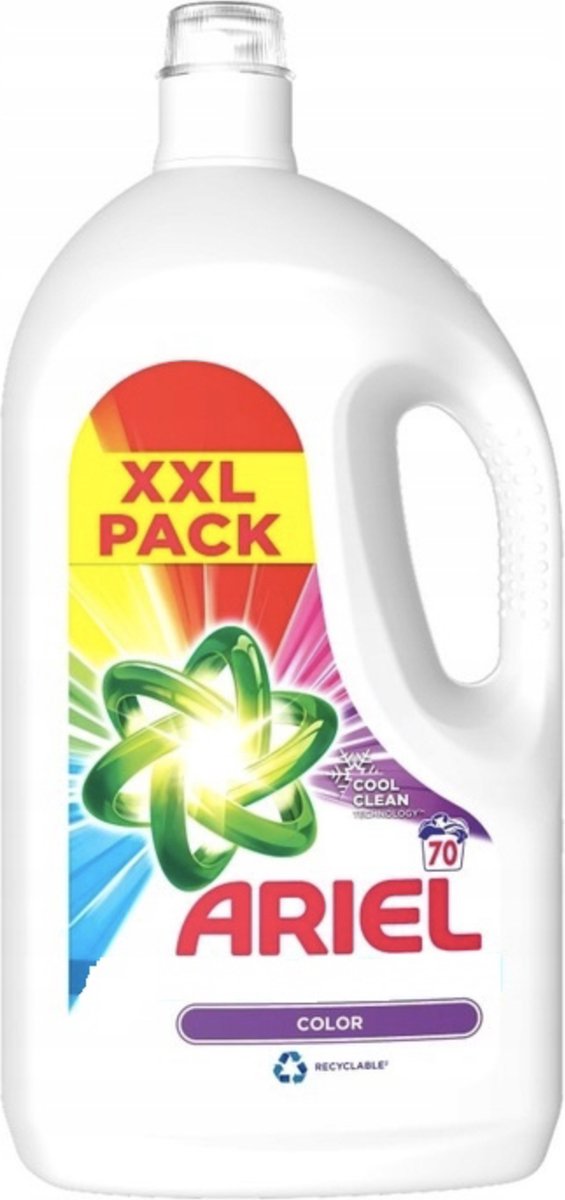 Goedkoopste Ariel wasmiddel vloeibaar liquid Color 70 scoops 3,85L