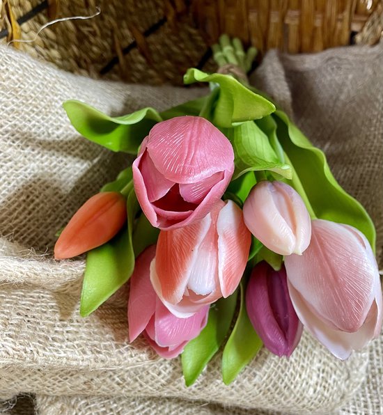 Winter Kunstbloemen Cadeau - Kant-en-klaar - Met vaas