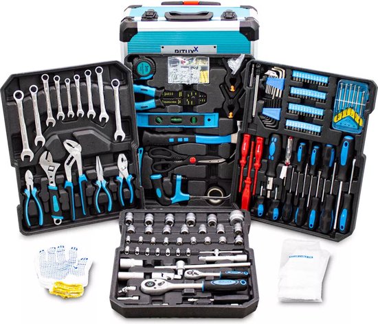 BITUXX - Gereedschapskofferset / Gereedschapskist / Gereedschapswagen - XL - 1200 delig