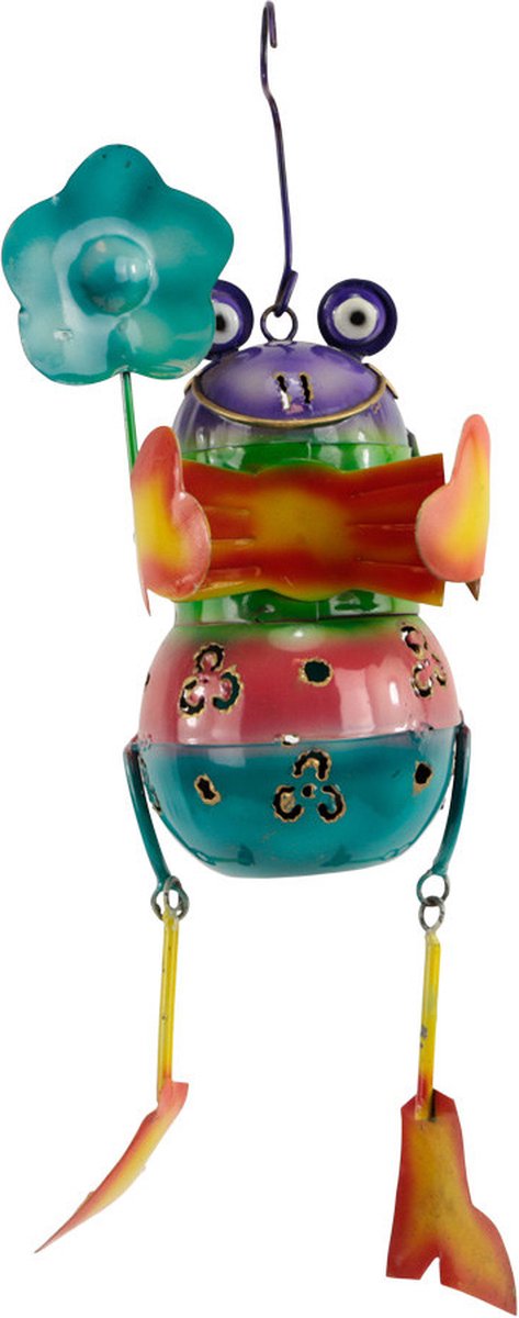 Hanger metaal kikker robot bloem