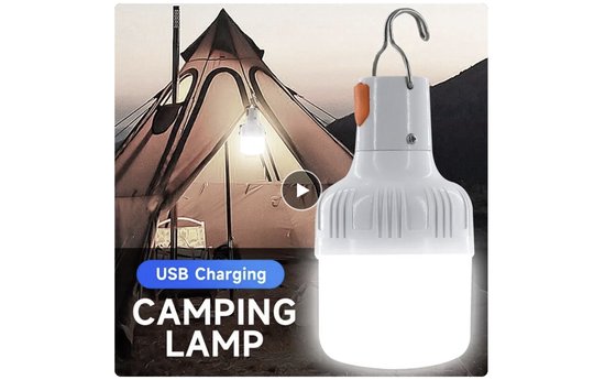 Lampe de camping – Ampoules LED rechargeables par USB – Haute luminosité – Éclairage de secours – Branchement – ​​Pêche – Lanterne portable Veilleuses