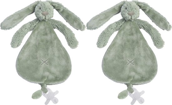 Foto: 2 happy horse richie knuffeldoekjes groen baby cadeau kraamcadeau tuttle doekjes