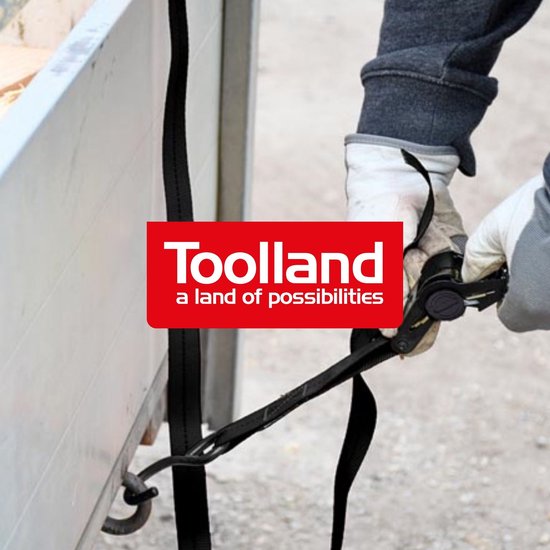 Perel Toolland Set spanbanden, 2 stuks, tweedelig, m