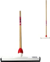Synx Tools Raclette de sol 45cm plastique - Raclettes/serpillières - Serpillières / Caoutchouc naturel - Raclette - Articles de nettoyage - Serpillière/ Nettoyeur de sol - Avec manche 150cm