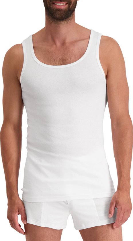 Noshirt Tank Top - Ronde Hals - Katoen - Wit - L