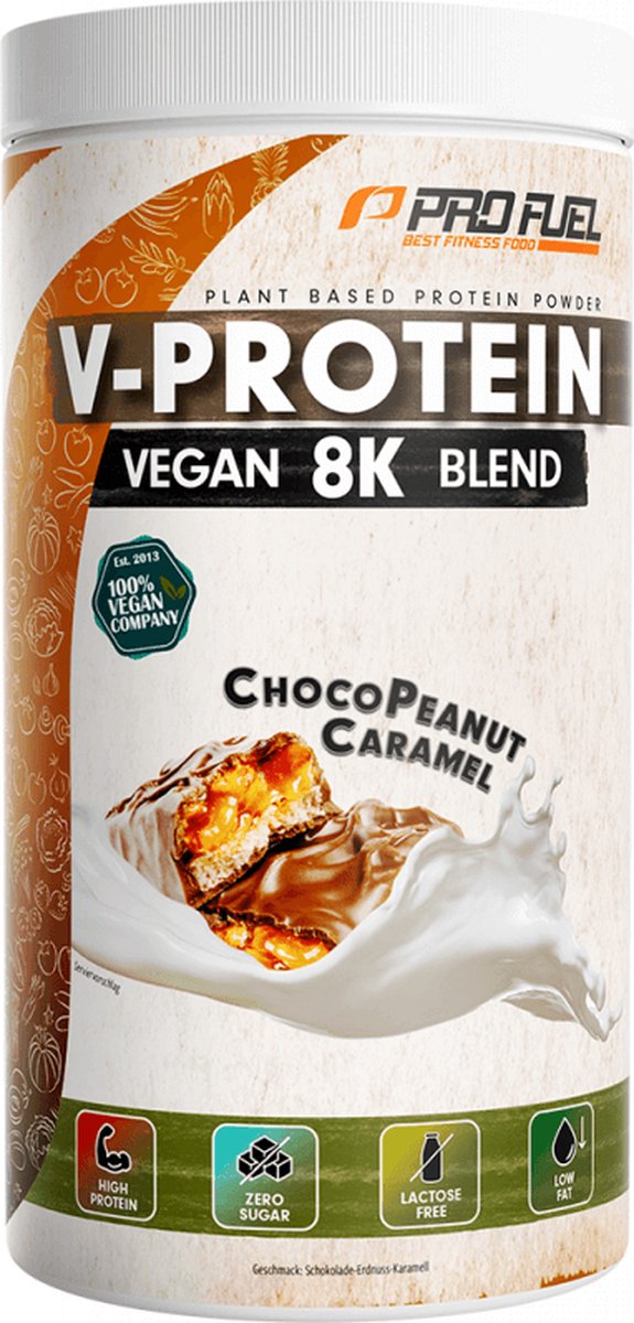ProFuel V-Protein 8K Blend (750g) Choco Peanut Caramel - Eiwitten - Veganistisch eiwit
