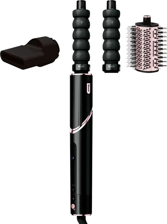 Sèche-cheveux & sèche-cheveux styler 2 en 1 - SHARK FLEXSTYLE - HD426EU - 3 accessoires - Zwart et or rose - 1400 W