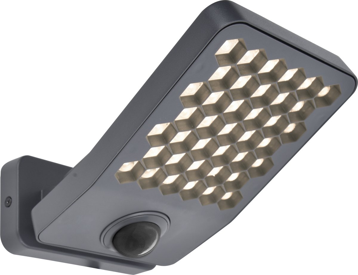 Lutec Atlantis - LED security wandlamp voor buiten - Anti-verblinding