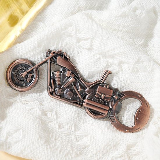 Motorfiets bier flesopener - unieke biergeschenken voor vaderdag, kerst en verjaardagen