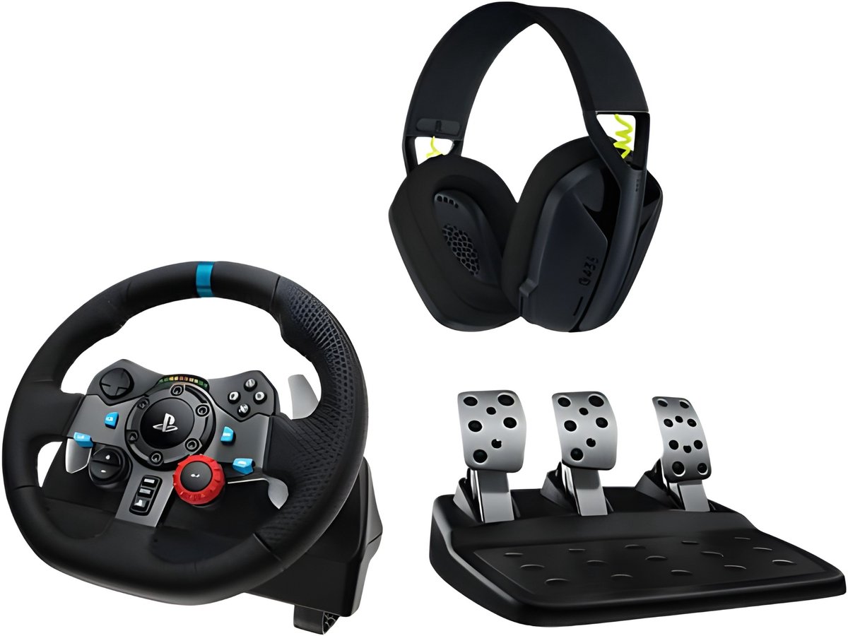 Logitech G G29 Driving Force Gaming Stuurwiel + G435 gaming headset - PlayStation 4 - PlayStation 5