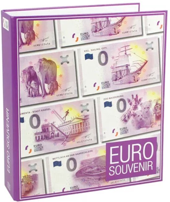 FCm, Album (4 rings) geschikt voor 0-Euro Bankbiljetten - Duitsland 2016/17 - Designprint - afm: 250 x 285 x 60 mm.