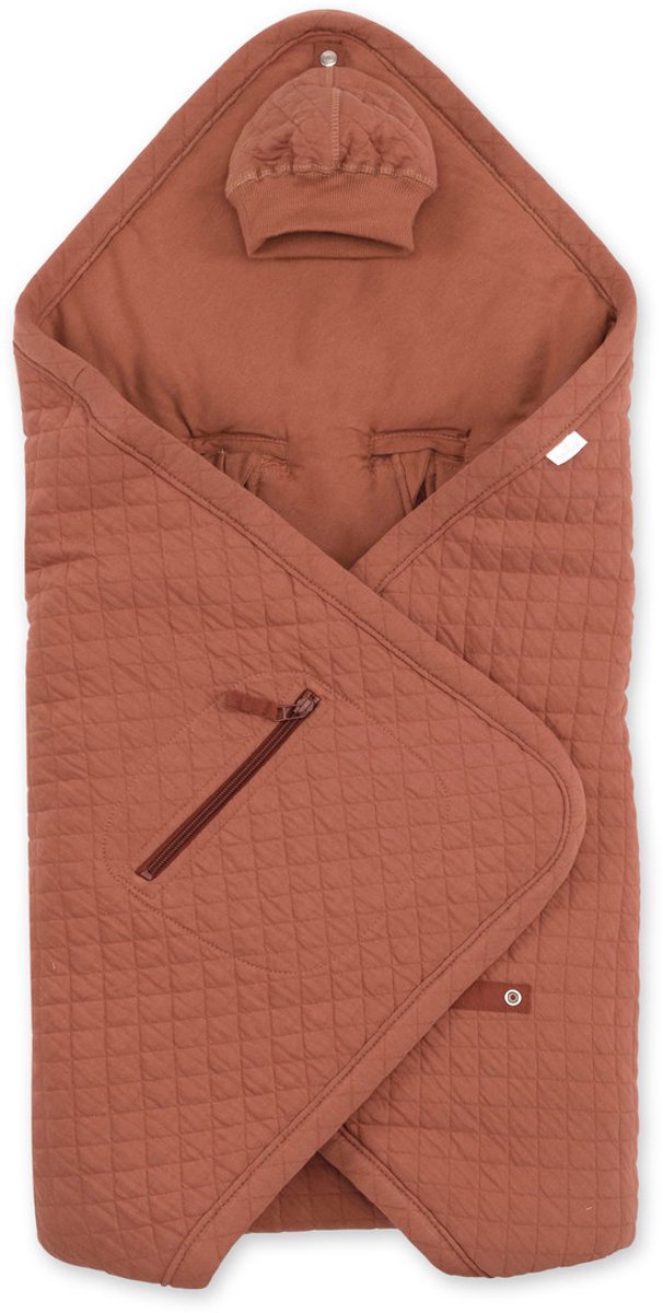 BEMINI Voetenzak - Biside 0-12m - Tussenseizoen comfort - Brick