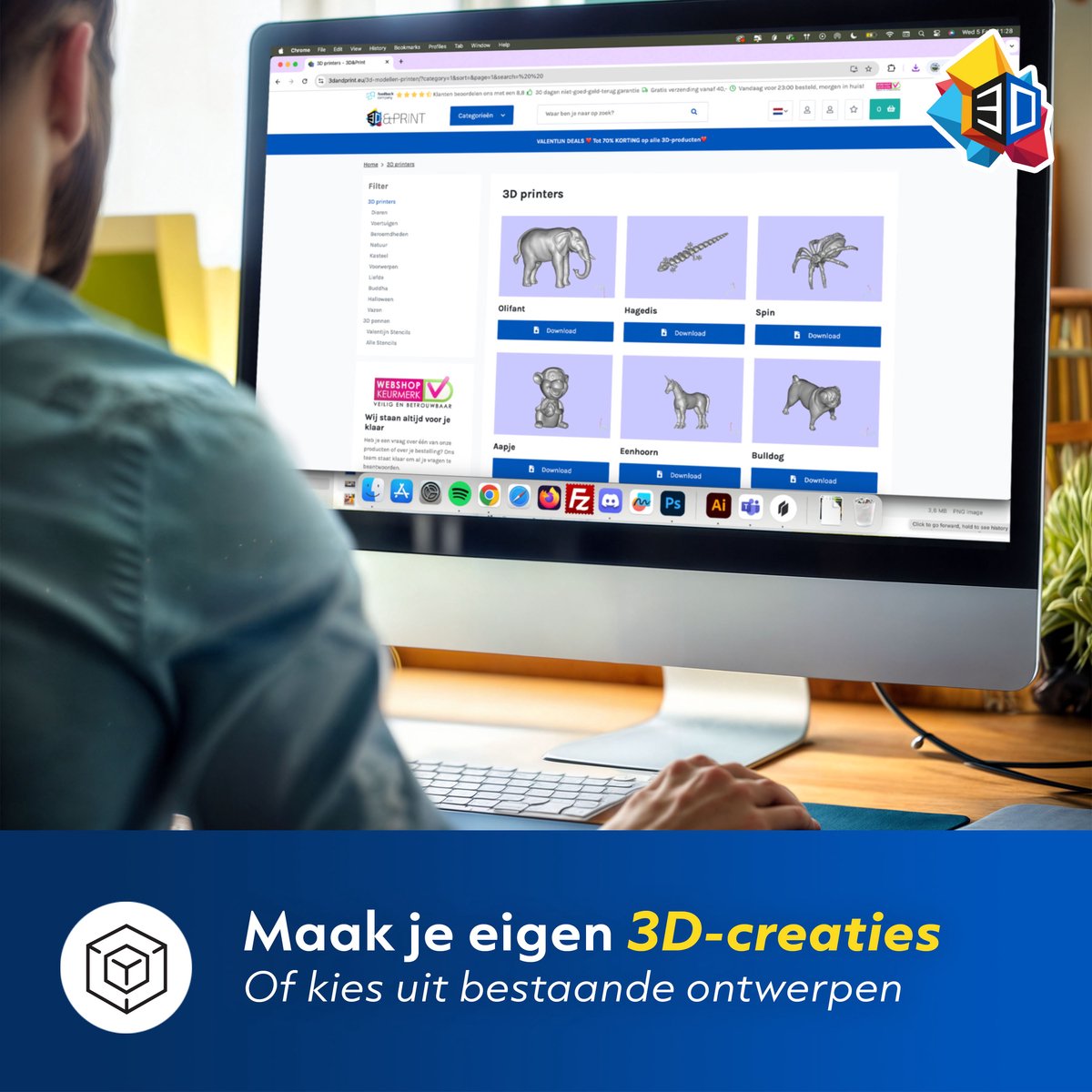 3D-Printer Nano met 80 Meter PLA Filament - Printresolutie: 0,05 mm - DIY - Compleet Pakket - Educatief en Interactief Speelgoed - Cadeau voor Jongens en Meisjes - 0,2 mm - Hobby - Wit - 3D&Print — afbeelding 6