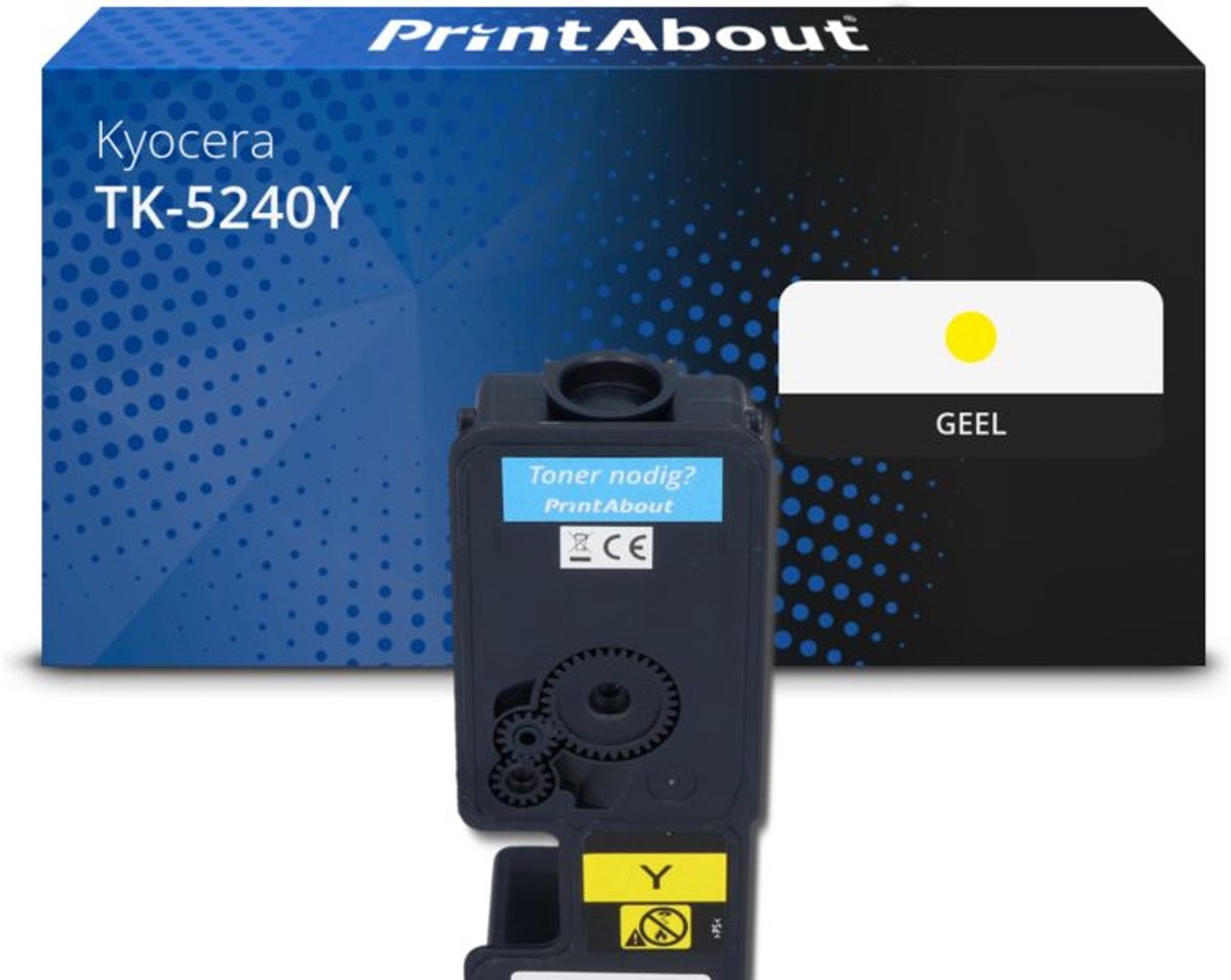 PrintAbout Huismerk Kyocera TK-5240Y Toner Geel