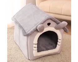 Zacht Kattenhuisje/kattenmand voor binnen- Kattenmand - Kattenhol - M (44x36x39cm)