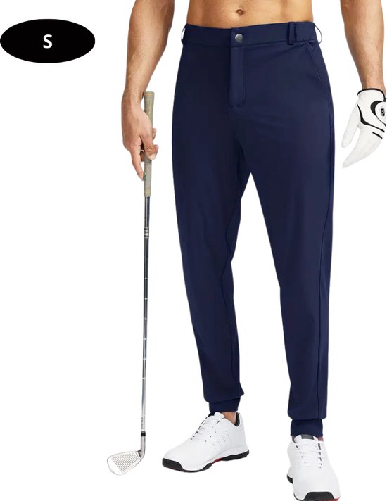 Bovista Golfbroek Heren - Golfkleding - Golfen - Golf Accessoires - Nette Pantalon - Marineblauw S - Maat 46