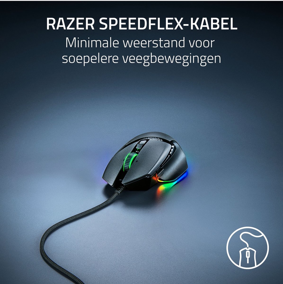 Razer Basilisk V3 35K - Optische Gaming Muis - RGB - 35000 DPI - Zwart thumbnail 8