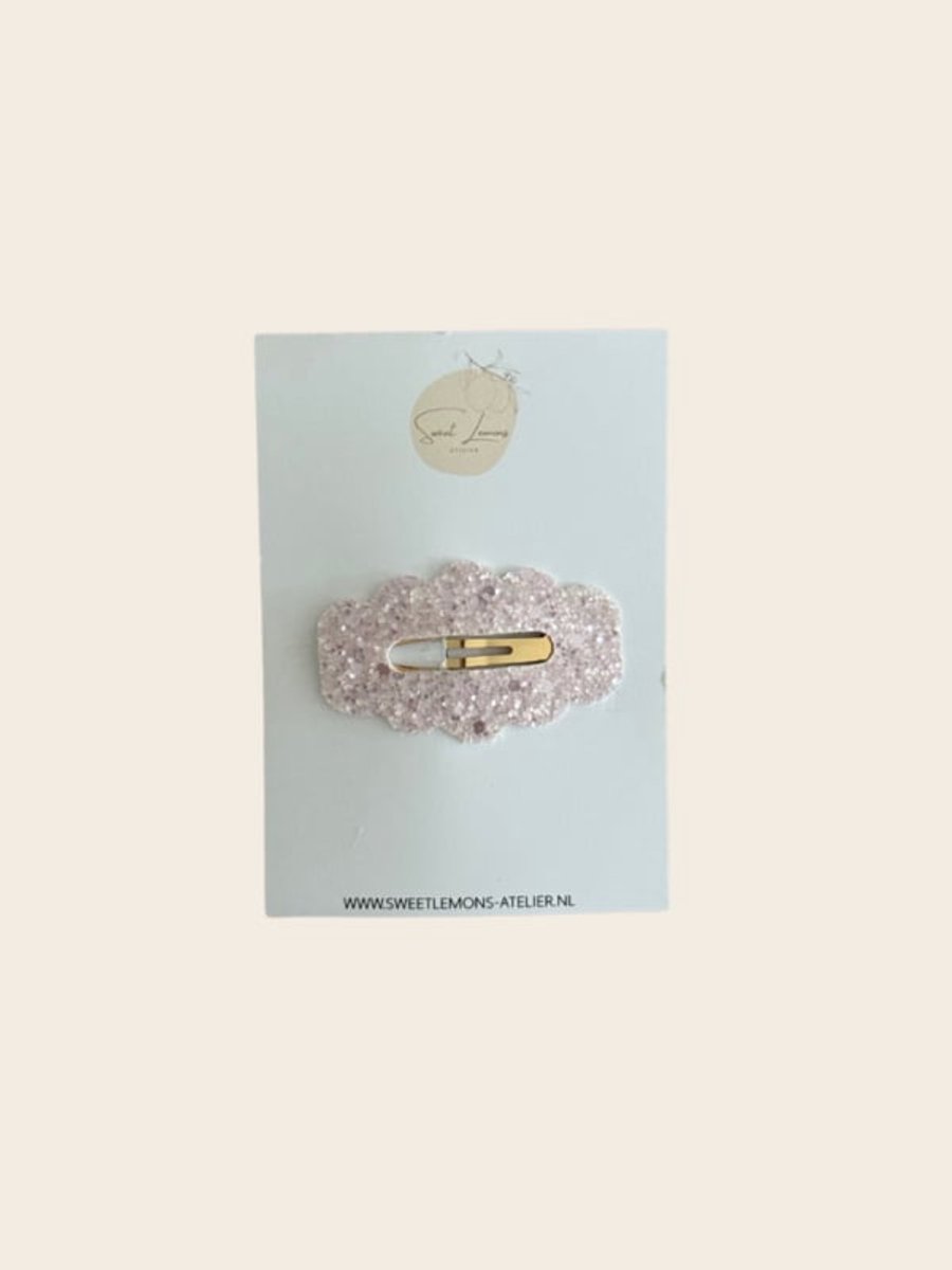 Bubbel Haarspeldje - Glitter Lila - Klikklak Haarspeldje - Meisjes Haarspeldjes