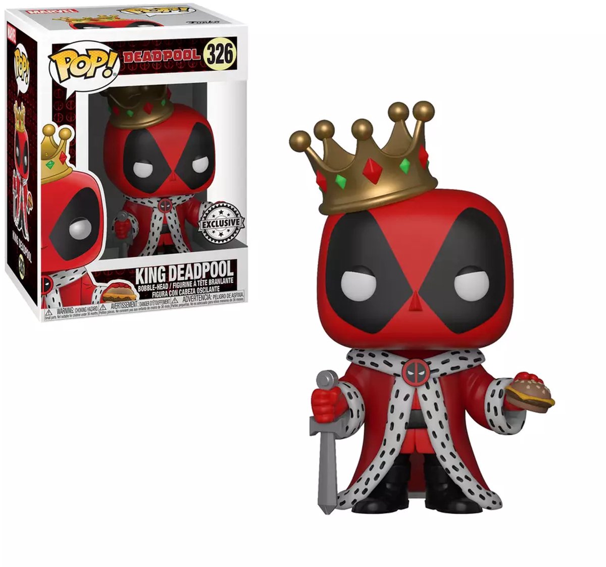 Funko Pop! Marvel: King Deadpool #326 [7.5/10]