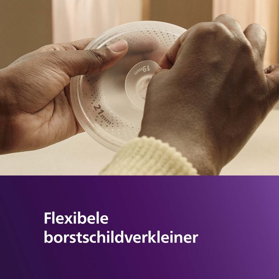 Philips Avent SCF439/01 Dubbele Opvangcups - Handsfree Kolven - Ultralicht & Draagbaar - SkinSense Siliconen voor Comfortabele Pasvorm - Transparante Cups voor Optimale Controle van Philips — afbeelding 3