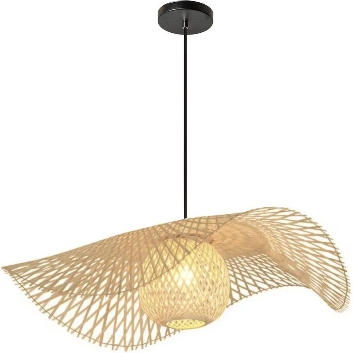 Toolight App1548-1Cp Hanglamp Beige 67X67X18Cm
