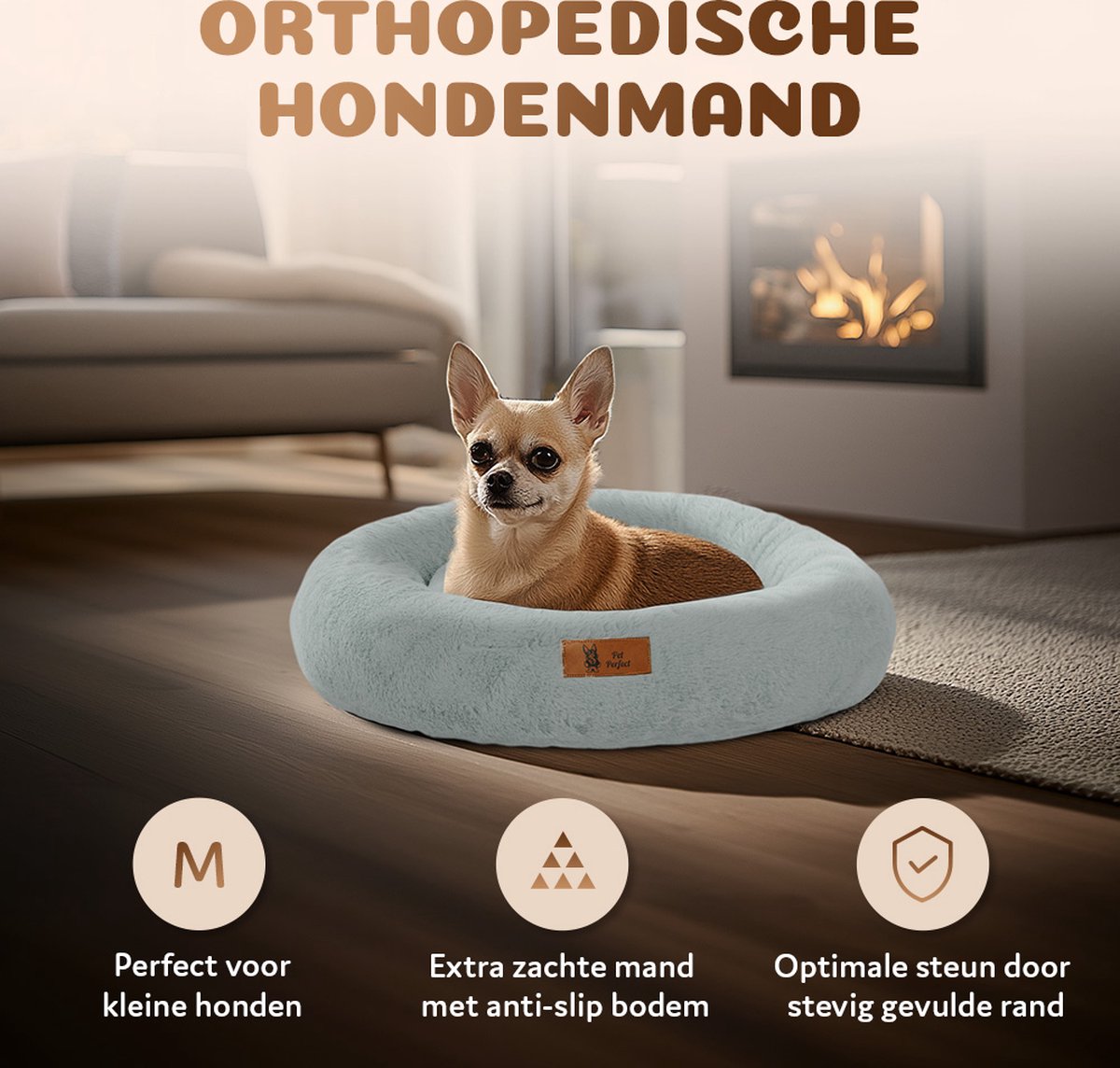 Pet Perfect - Orthopedische Donut Hondenmand thumbnail 2