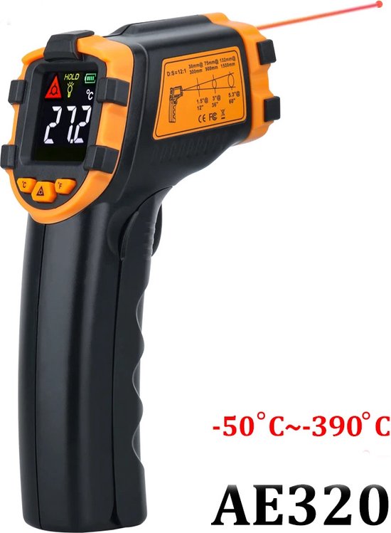 Digitale Industriële Thermometer Infrarood Thermom... - Grandado