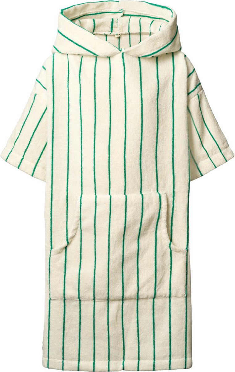 Bongusta Naram Adult Poncho Pure white & Grass (groen & wit) maat S/M