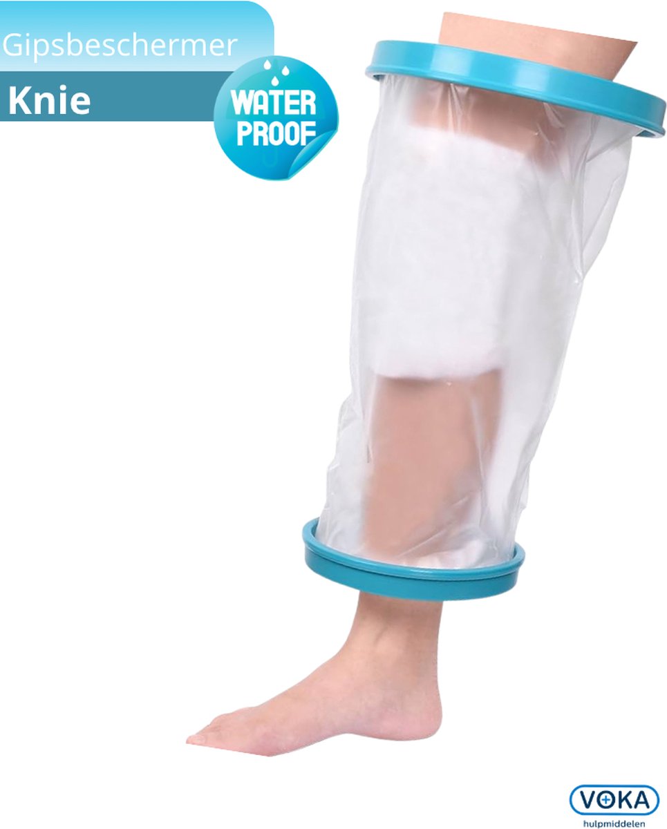 Gipsbeschermer douche - Gips hoes voor Knie - Shower cover - waterdicht - 1 stuk - Douchehoes - Houd het gips droog - Douchegips - Water beschermer - Herstel - Fysio - Douche hoes - Drooghoud plastic