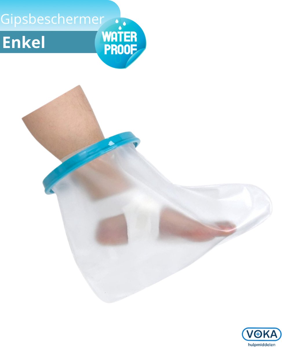 Gipsbeschermer douche - Gipshoes- Gips hoes voor Voet en Enkel - Shower cover - Waterdicht - 1 stuk - Houd het gips droog - Douchegips - Water beschermer - Herstel - Fysio- Drooghoud plastic