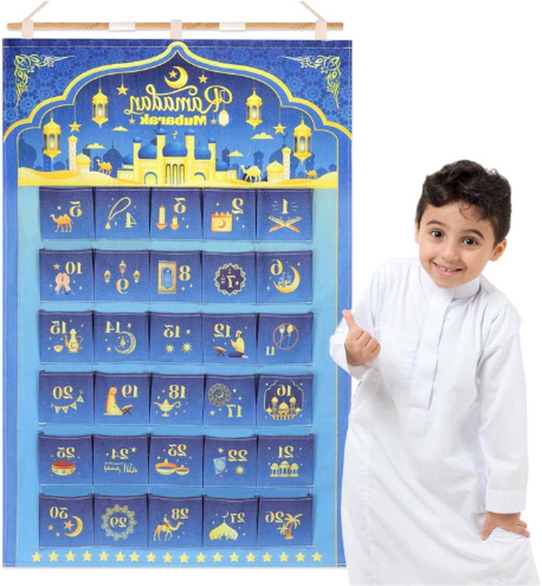 30 Stück Ramadankalender zum Befüllen, 10 Stile DIY Ramadan Kalender