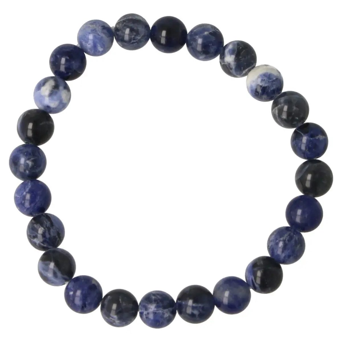 Armband Edelsteen Sodaliet 18 cm 8 mm
