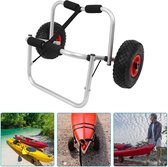 1 chariot de kayak pliable en aluminium max 80 kg pour SUP, canoë, kayak et planche de surf