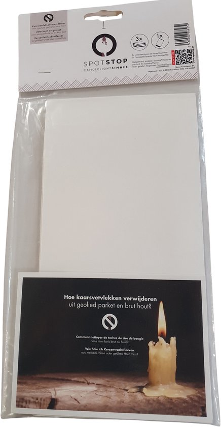 Kit de retrait de cire de bougie Spotstop Candlelight Sinner